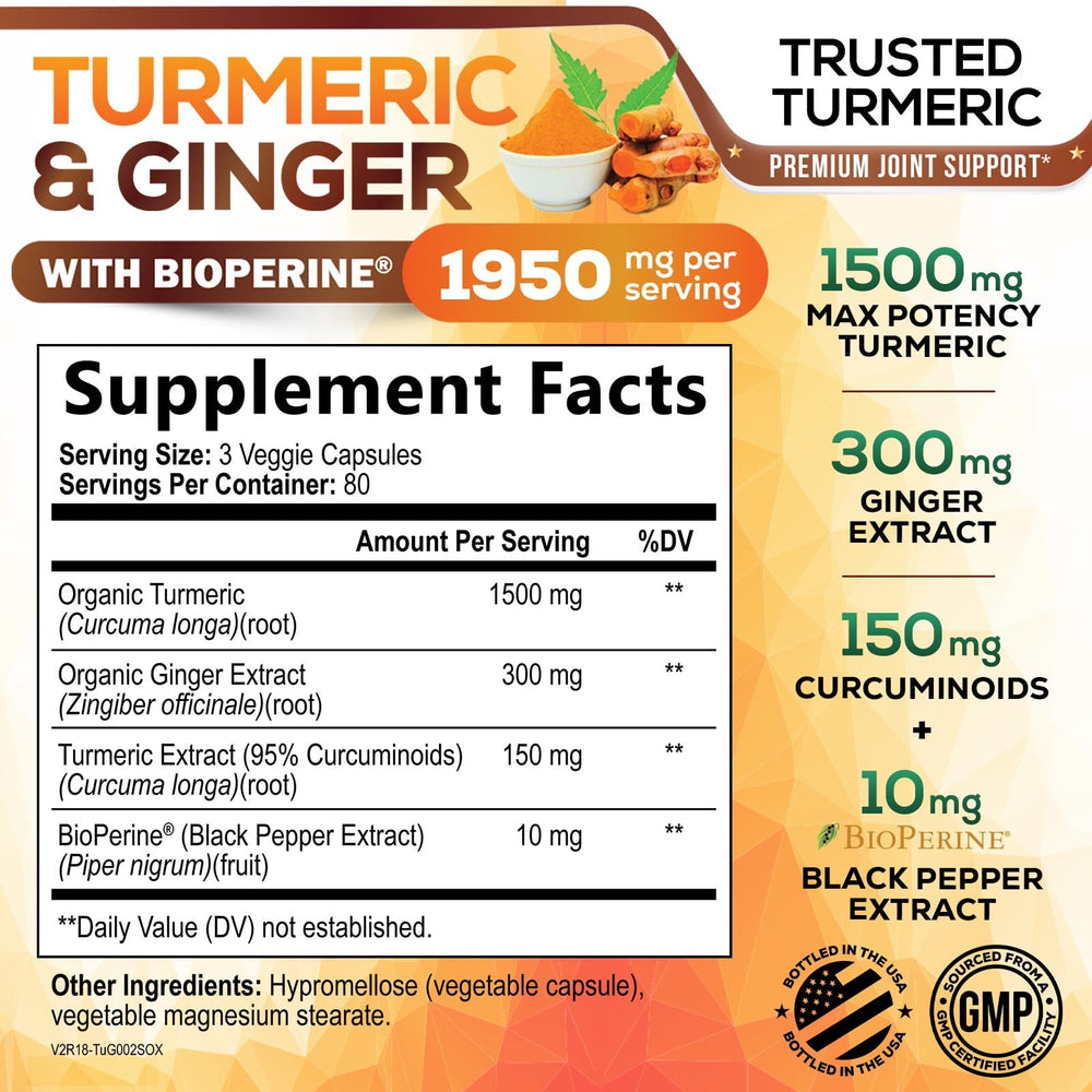 Nature's Nutrition capsules close-up highlighting 1950mg potency
