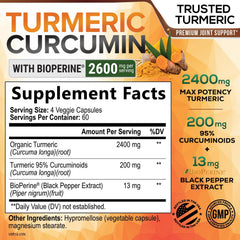 Close-up of Nature's Nutrition capsules highlighting high-potency curcuminoids.