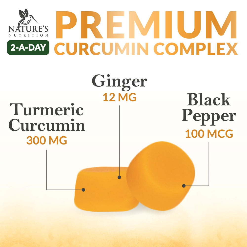 120-count jar of Nature's Nutrition gummies for extended use.