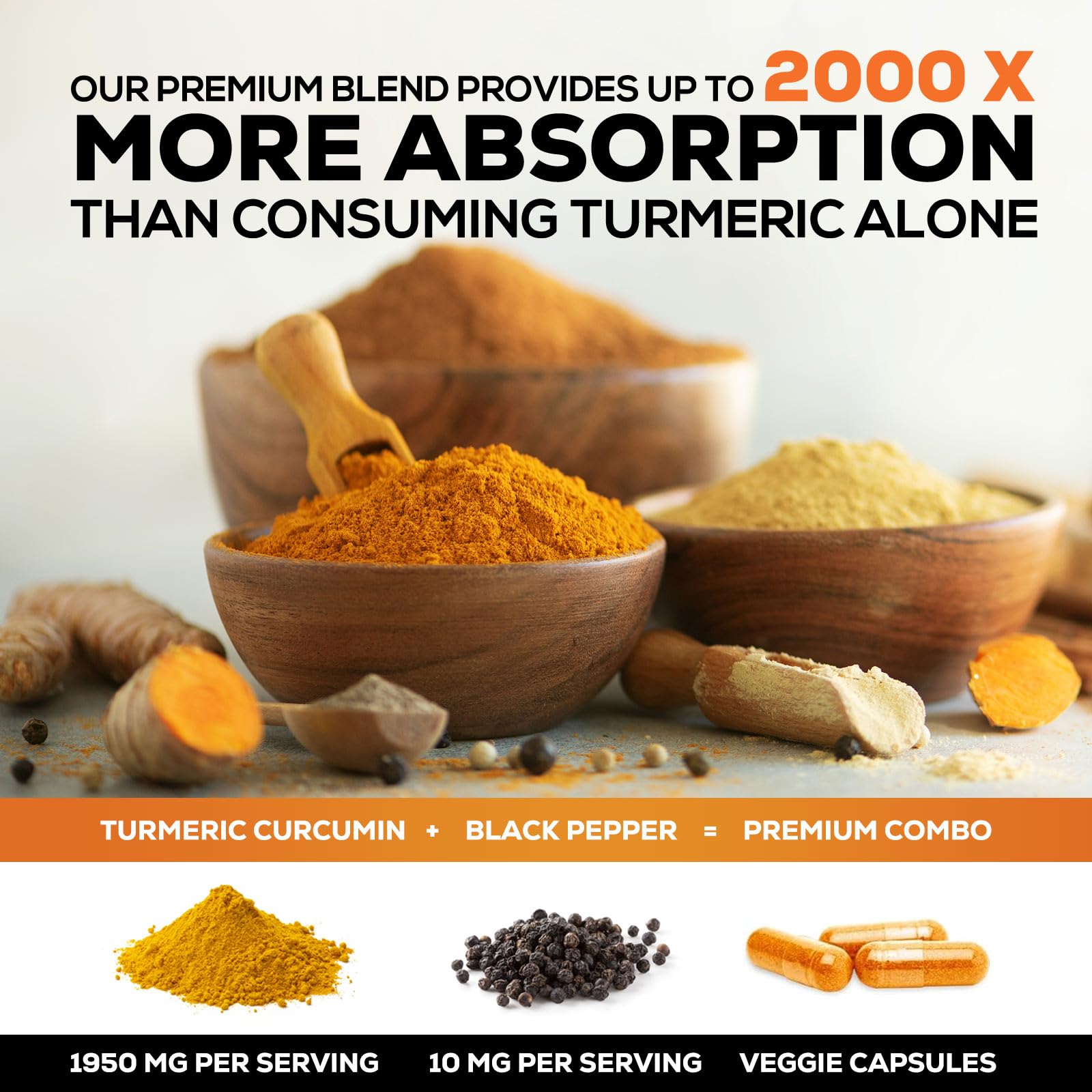 Nature's Nutrition Turmeric Curcumin label closeup shows product identity.