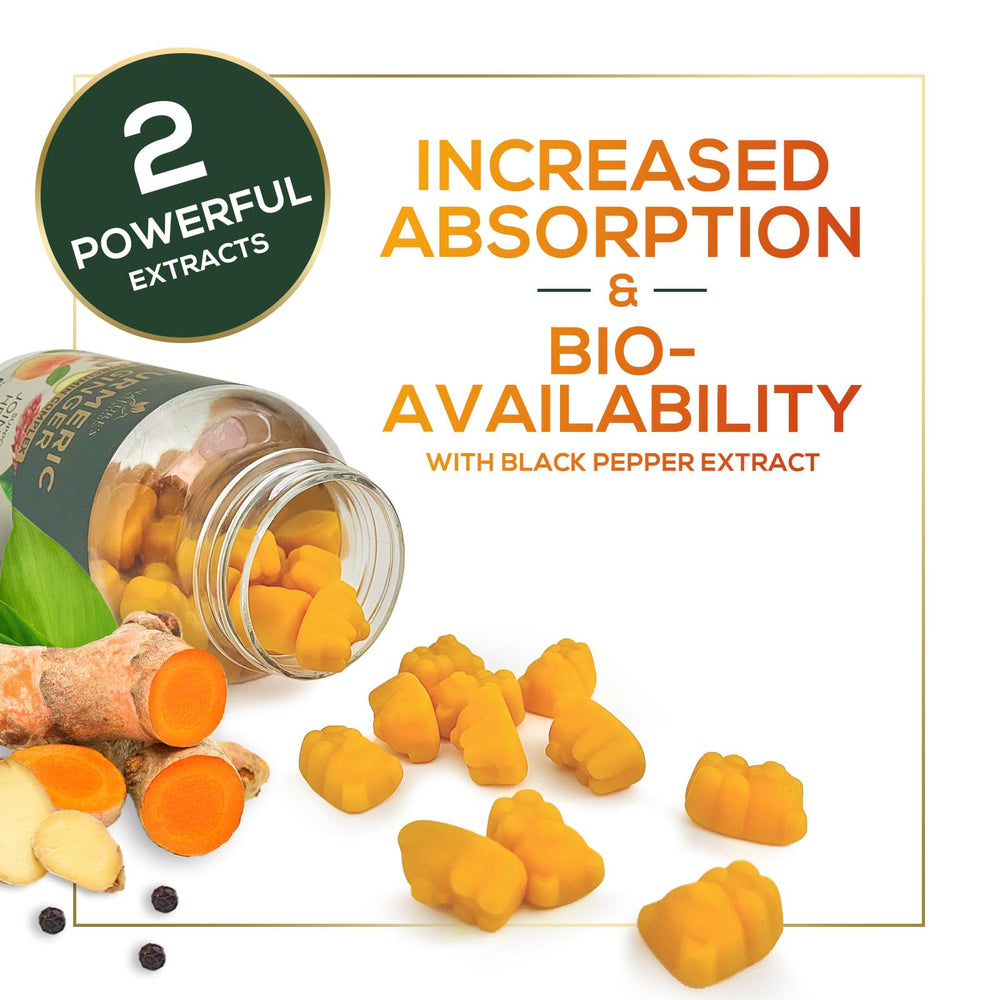 Nature's Nutrition gummies with black pepper extract aid absorption