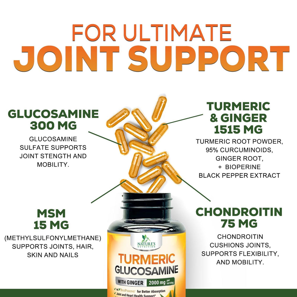Nature's Nutrition USA-bottled label with GMP seal indicating quality assurance.