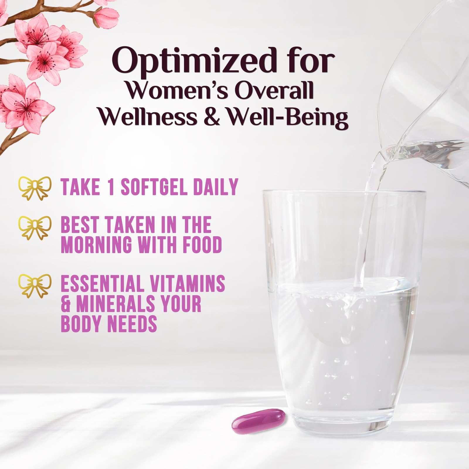 Calcium and vitamin D in Nature's Nutrition multivitamin promote bone strength