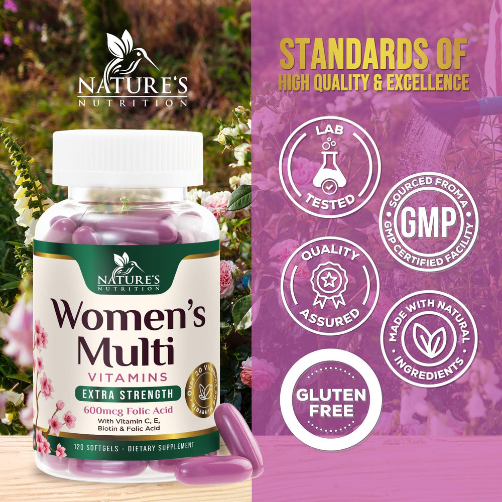 Nature's Nutrition multivitamin with iron and zinc for immune support