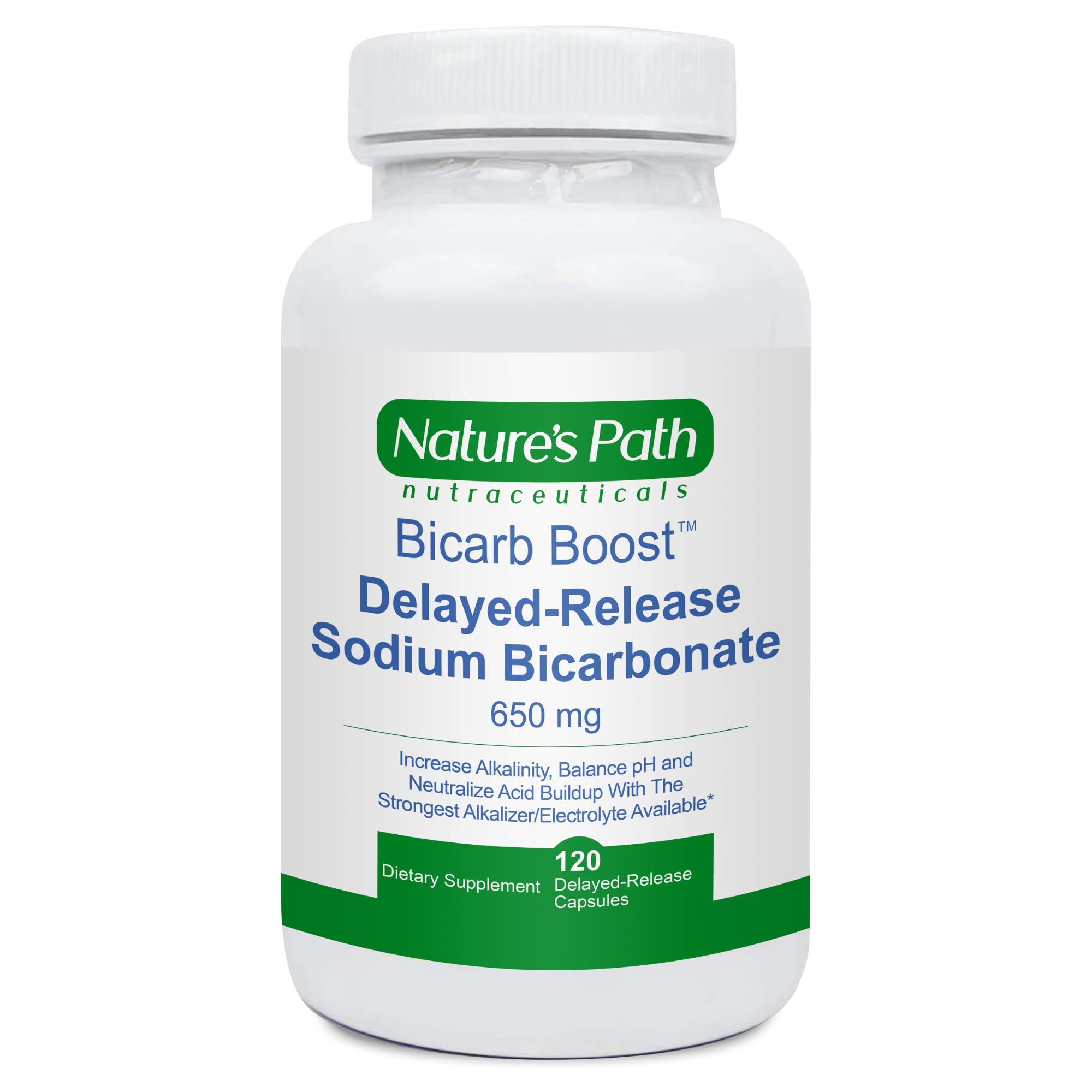 Nature's Path Nutraceuticals Sodium Bicarbonate 650mg tablets bottle for daily hydration support