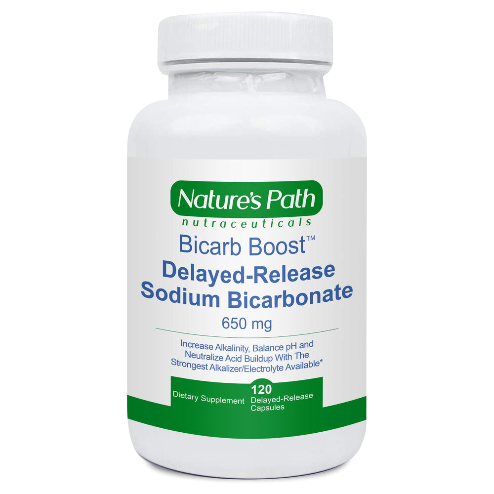 Nature's Path Nutraceuticals Sodium Bicarbonate 650mg tablets bottle for daily hydration support