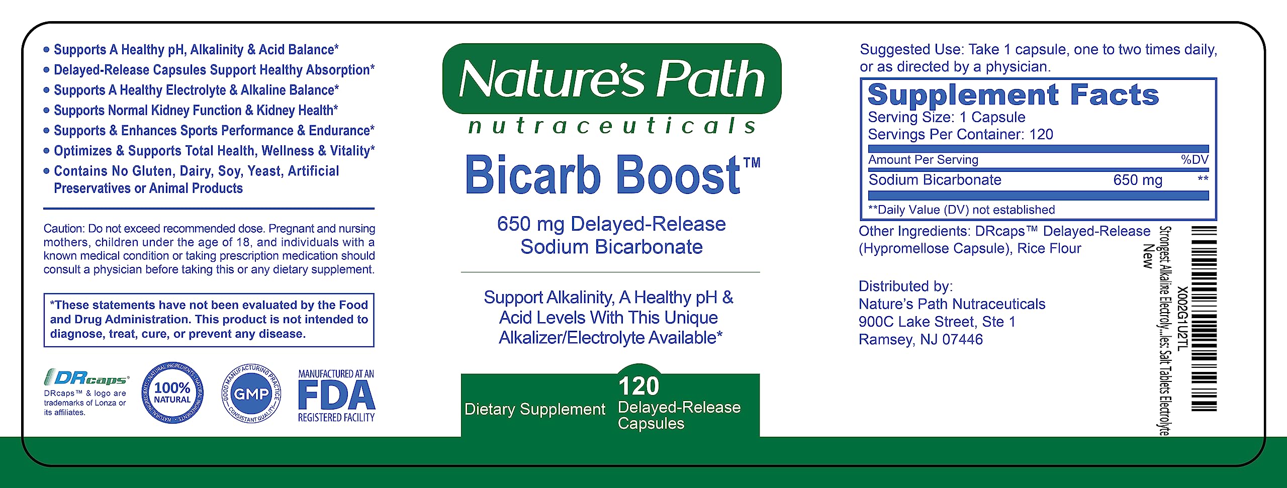 Nature's Path Nutraceuticals 650mg tablets shown as keto-friendly electrolyte support
