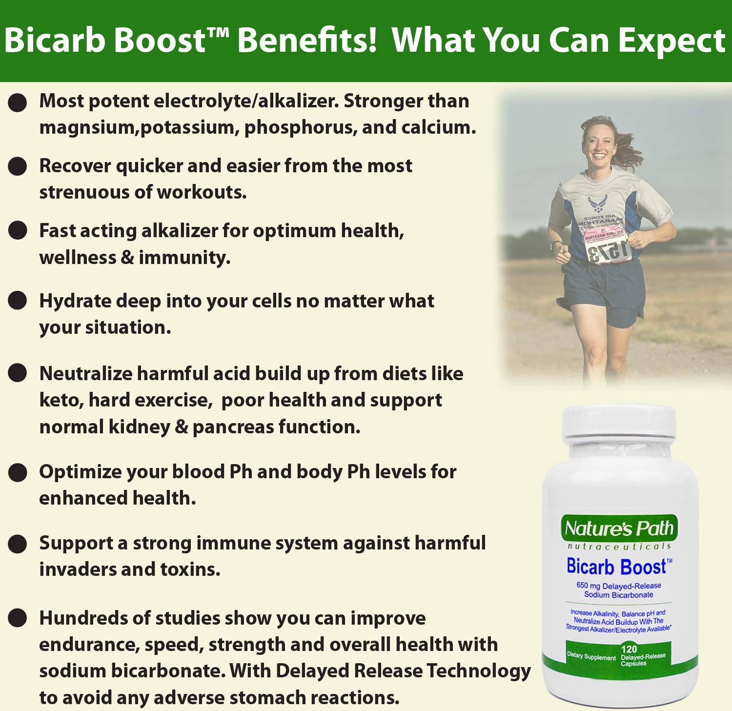 Nature's Path Nutraceuticals 650mg tablets ready for pre-workout endurance use