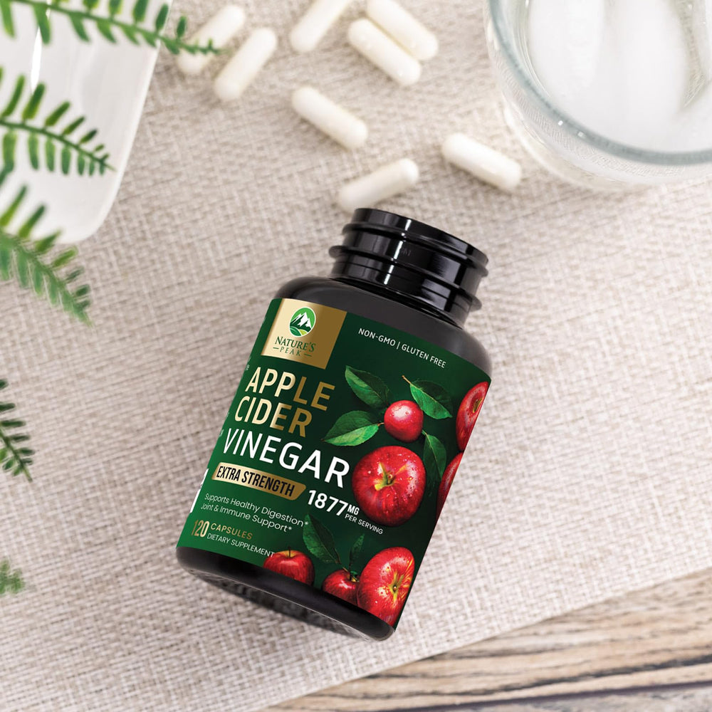 Nature’s Peak ACV capsules daily routine setup