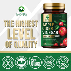 Nature’s Peak ACV capsules with vitamins highlighting immune support potential