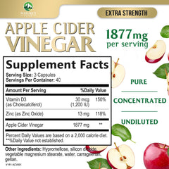 Nature’s Peak ACV capsules being poured for convenient daily intake