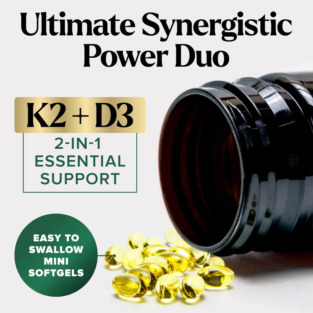 Nature's Peak D3 K2 absorption-detail, showing high-potency D3 5000 IU.