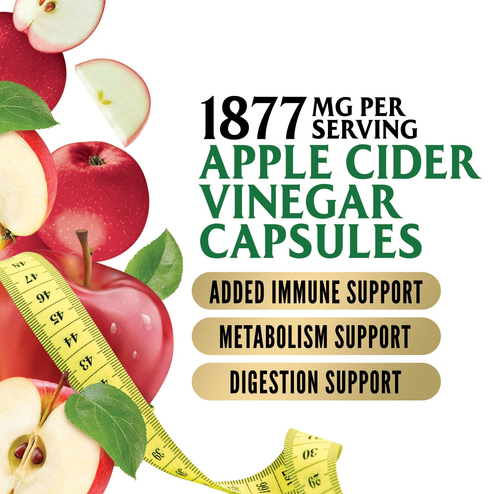 Nature's Peak enfoque digestivo con ACV para bienestar general.