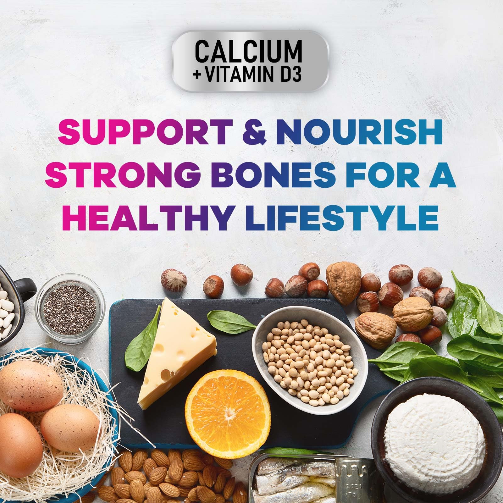 Nature's Peak immune support bone health image suggests holistic wellness