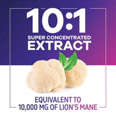 Nature's Peak Lions Mane label highlighting USA production