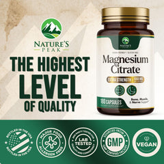 Nature's Peak bottle on counter suggesting daily wellness routine