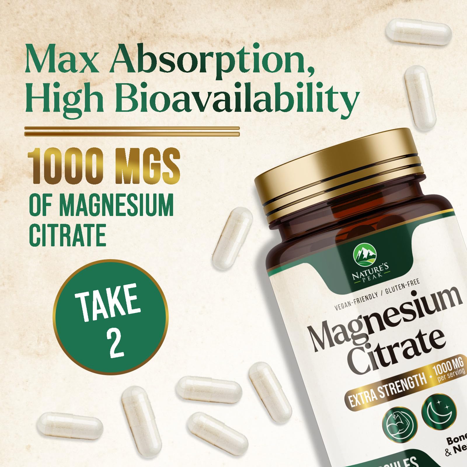 Nature's Peak bottle with user after workout for muscle support