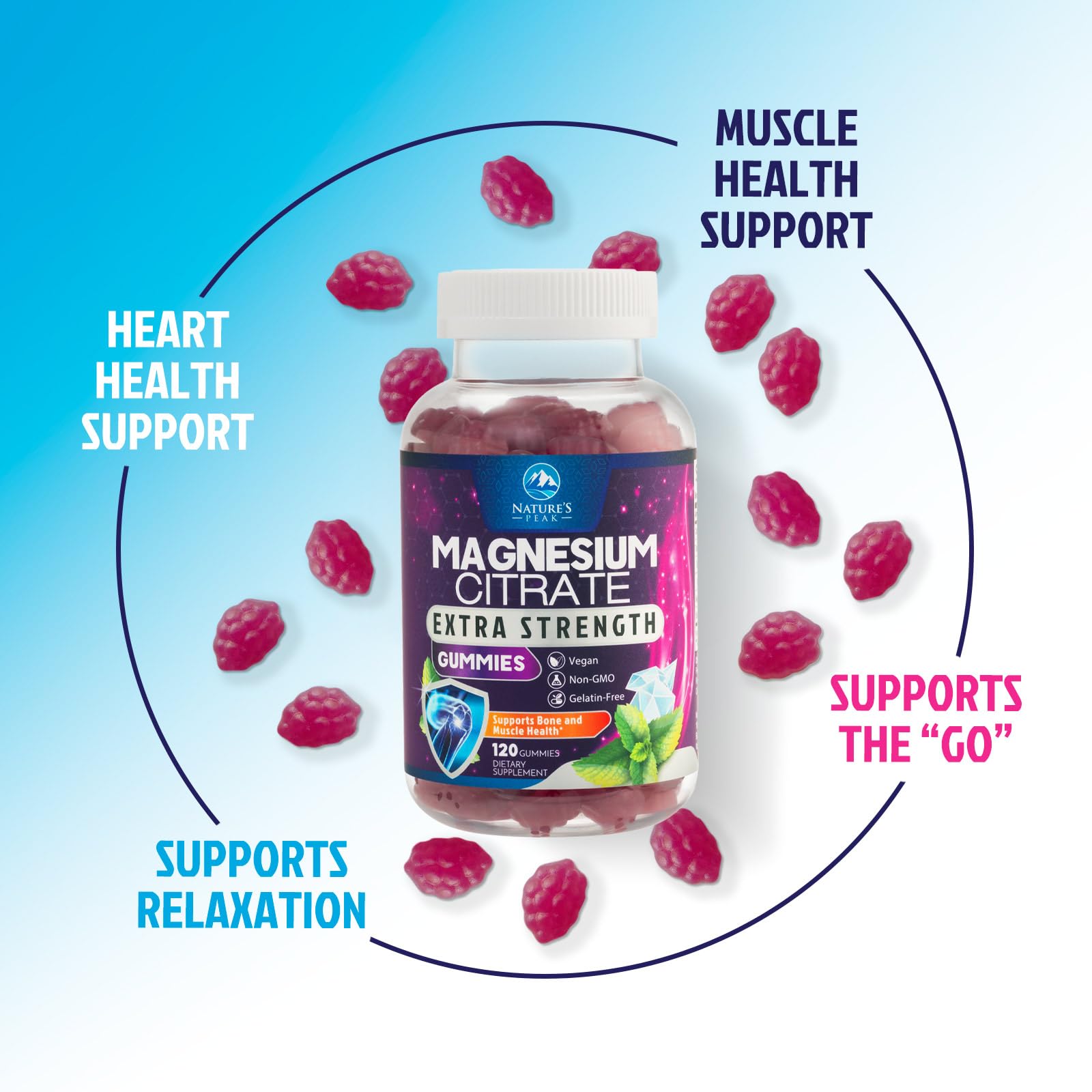 Nature's Peak gummies for kids and adults support a family wellness routine.