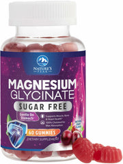 Nature's Peak Magnesium Glycinate Gummies jar for daily wellness and sugar-free convenience.