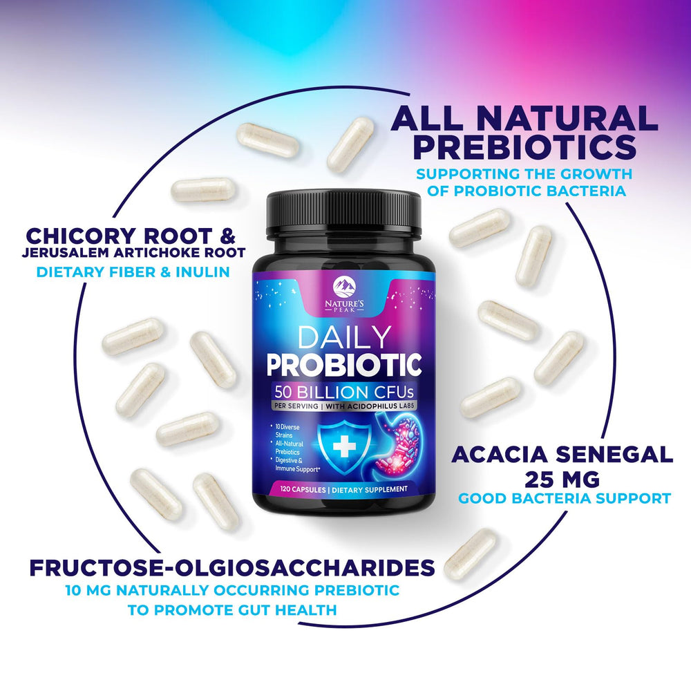 Nature's Peak dairy-free, gluten-free probiotics free from common allergens.
