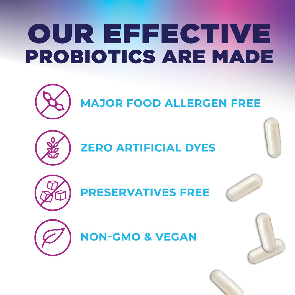 Nature's Peak bottle on kitchen shelf, convenient daily probiotic routine.