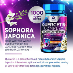 Nature's Peak Quercetin label – highlights ingredients and potency for informed choices.
