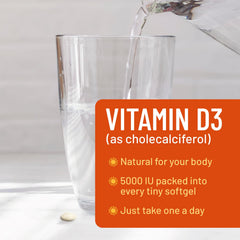 Nature's Peak vitamin D3 5000 IU supports immune health
