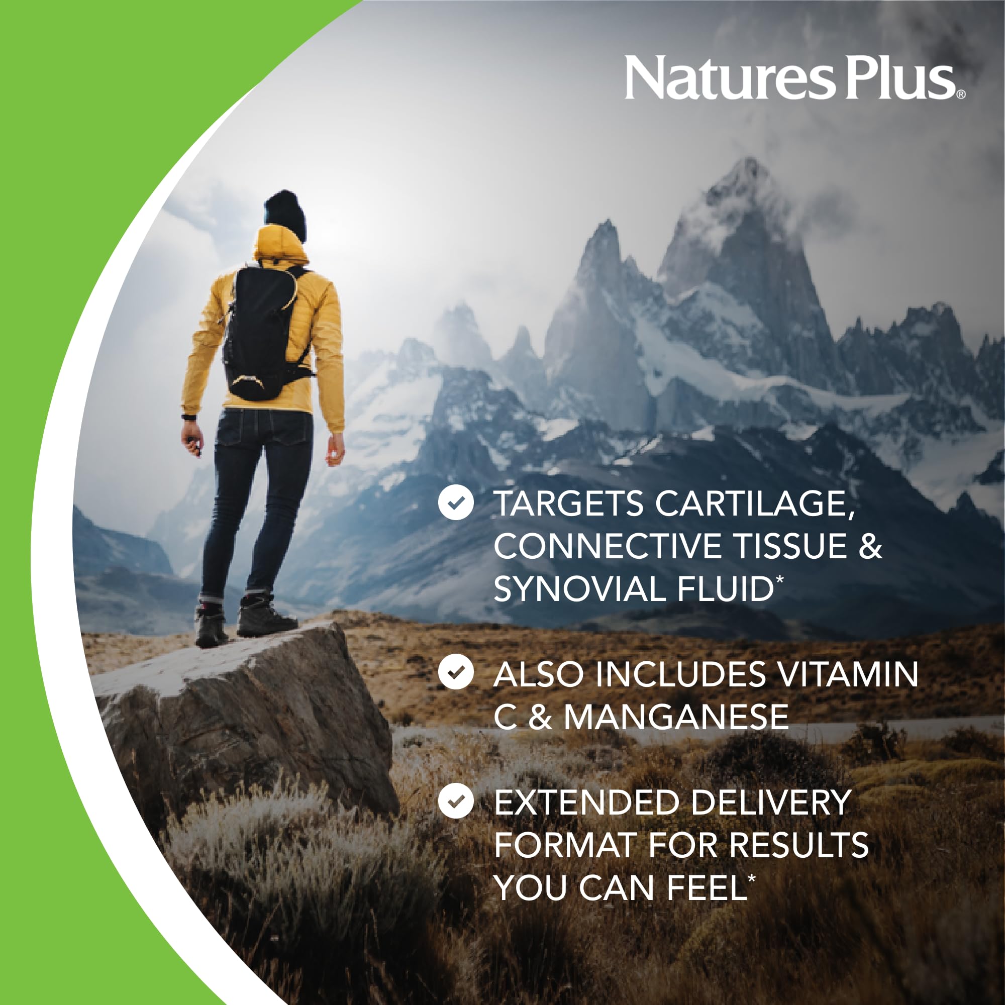 Nature's Plus Advanced Therapeutics MSM-rich formula supports joint comfort and mobility.