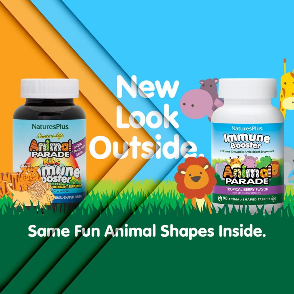 Animal Parade animal-shaped chewables designed for kid-friendly immune support