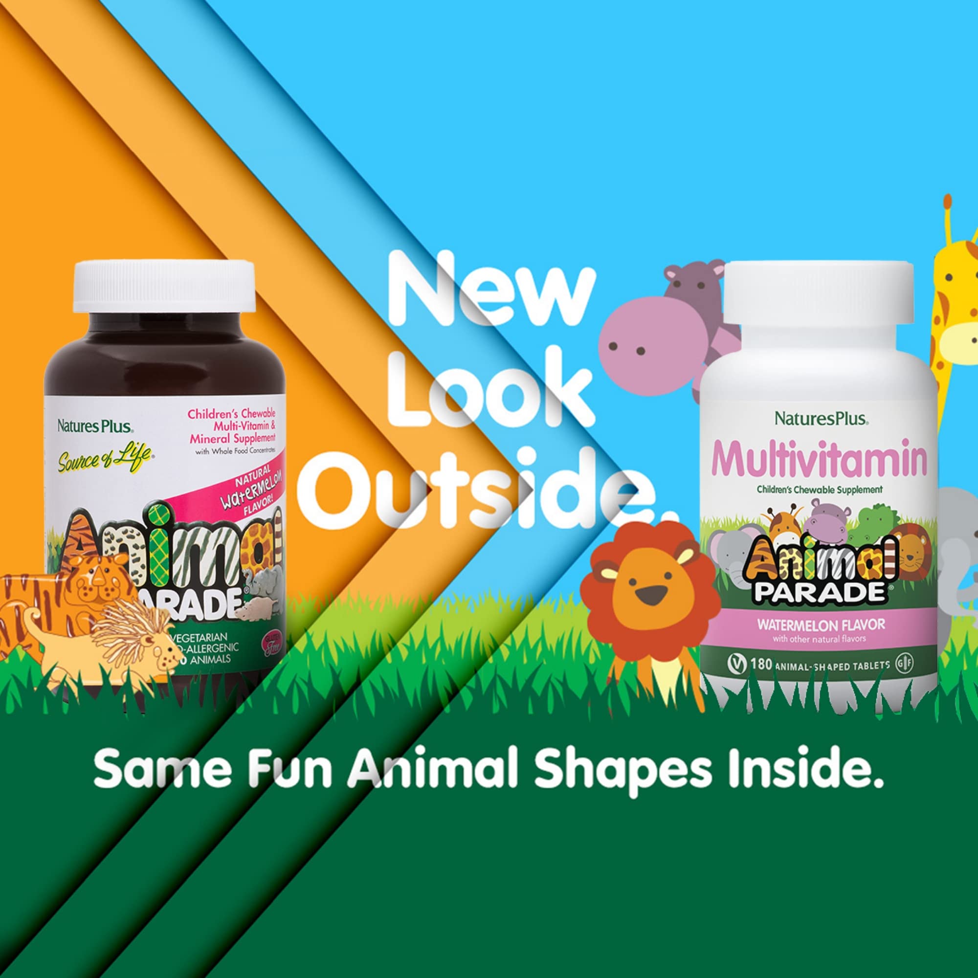 Nature's Plus Animal Parade animal shaped tablets make vitamins fun for kids