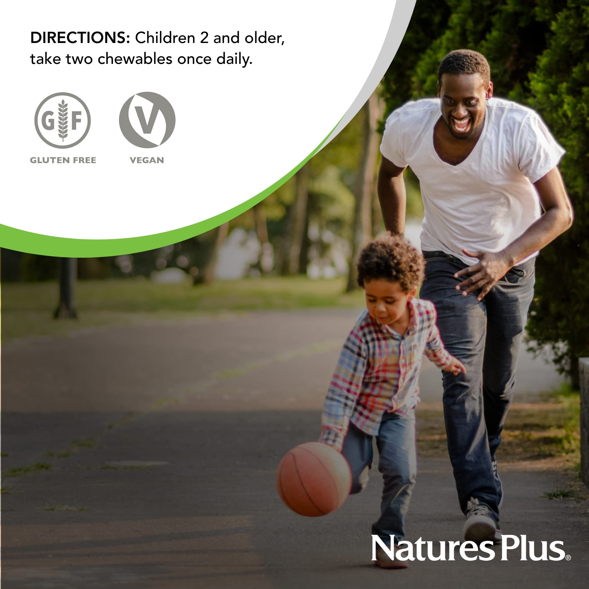 Natures Plus Animal Parade free from artificial colors and preservatives.