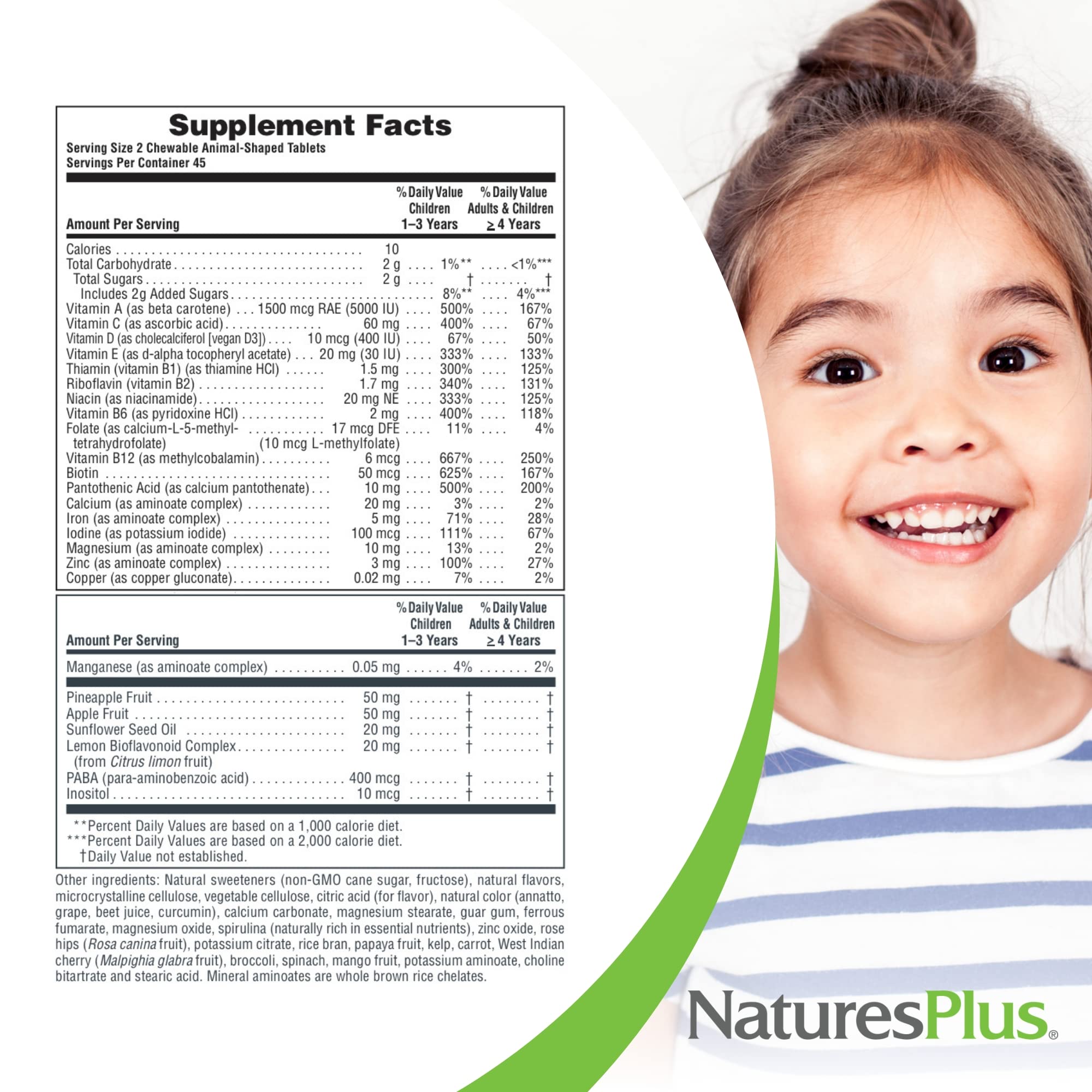 Natures Plus Animal Parade is hypoallergenic and gluten-free for sensitive diets.