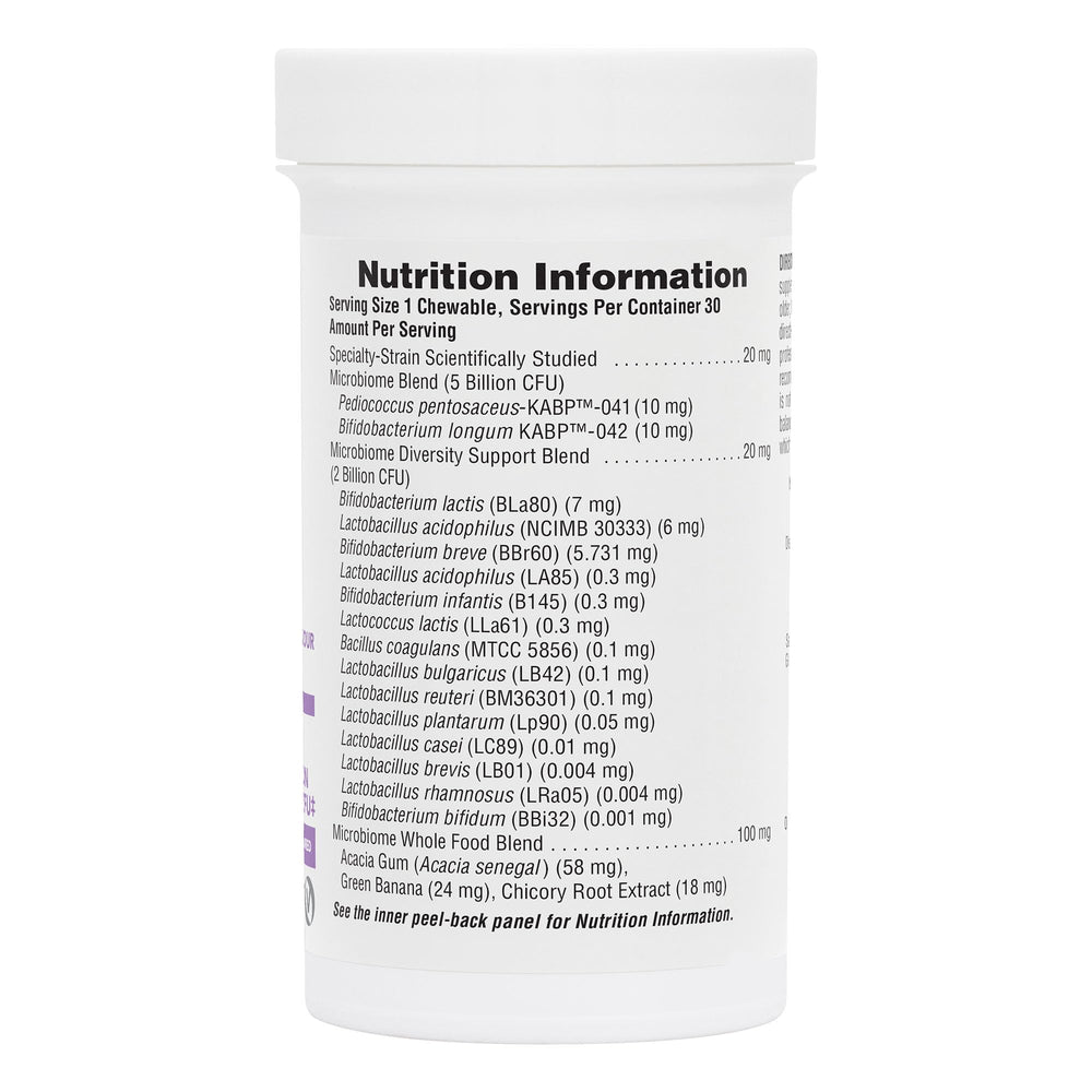 Nature's Plus GI Natural Probiotic Kids label shows gluten-free and sugar-free formula