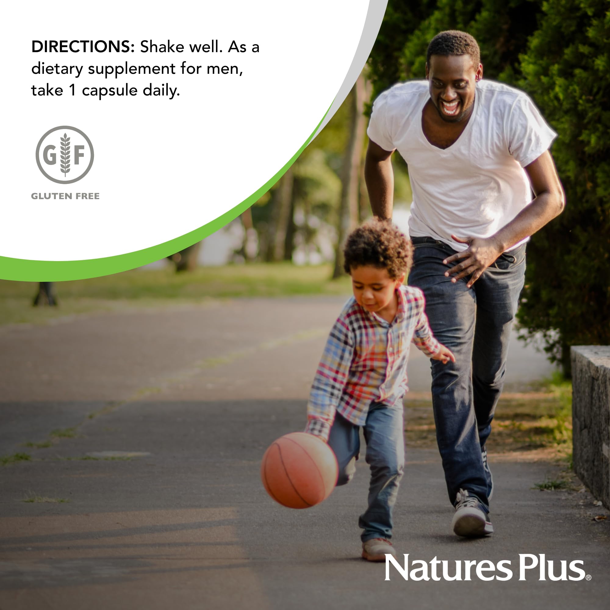Nature's Plus GI Natural Probiotic Men ingredients close-up focusing on probiotic strains.