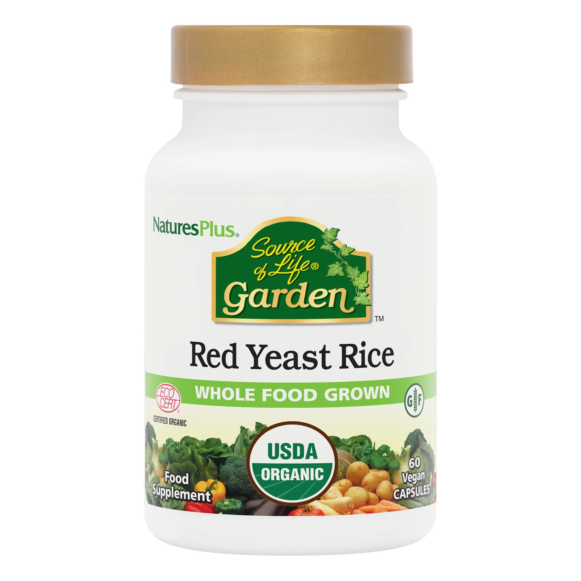 Nature's Plus Source of Life Garden red yeast rice bottle for overall well-being