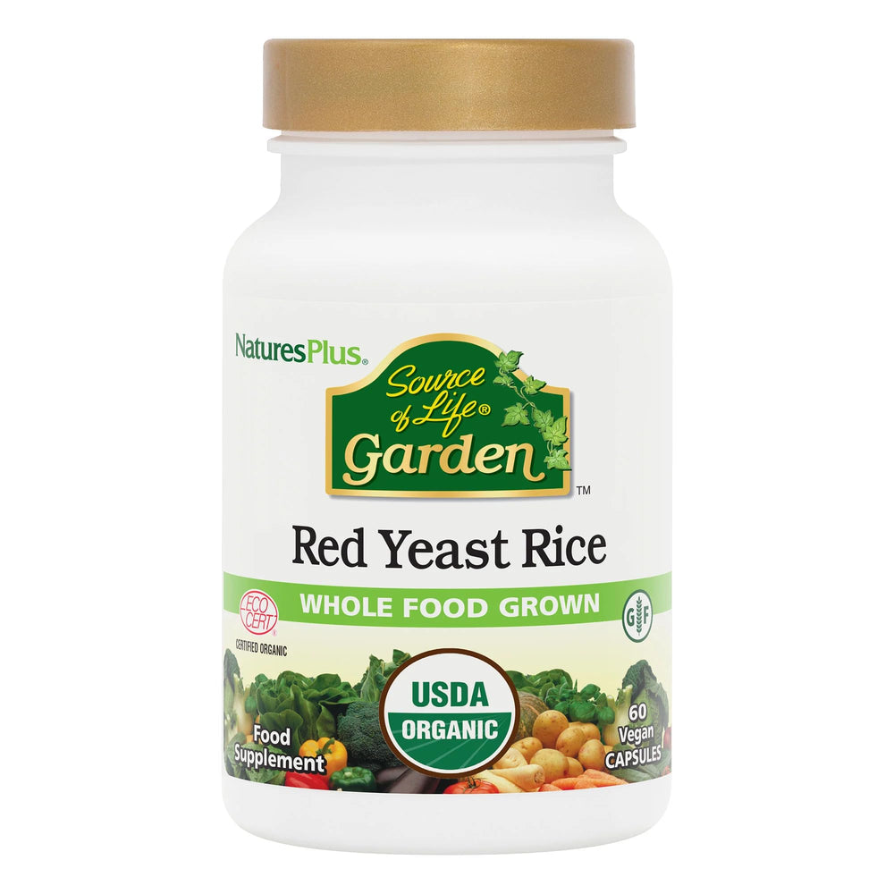 Nature's Plus Source of Life Garden red yeast rice bottle for overall well-being