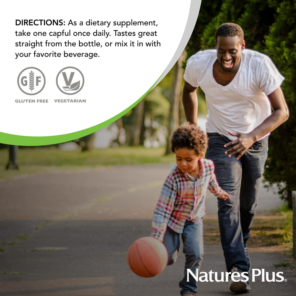Natures Plus Source of Life Gold Liquid tropical flavor supports enjoyable daily supplementation.