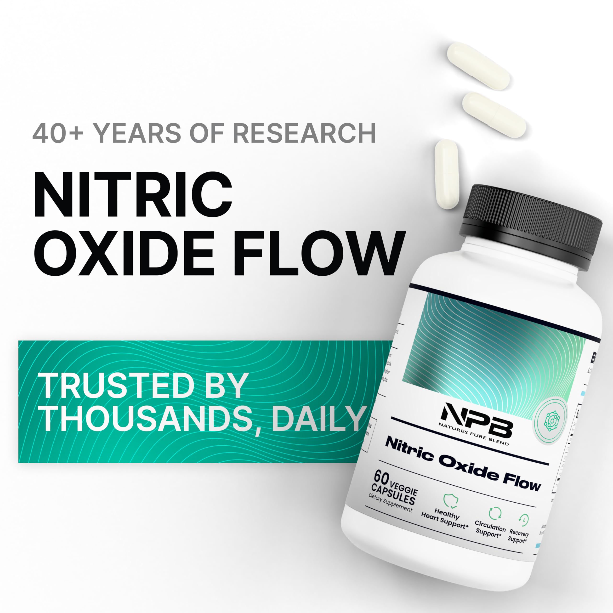 Nature's Pure Blend daily vitality suggests steady energy throughout tasks