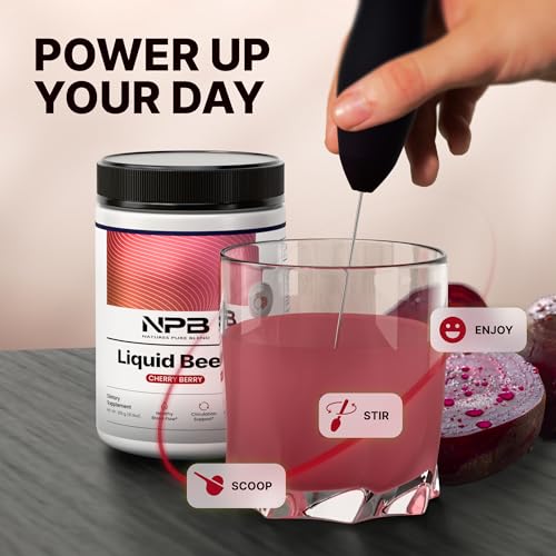 Close-up of organic beet root powder label, highlighting natural, preservative-free formula.