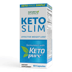 Nature's Science Keto Slim bottle front view suggesting metabolism support potential