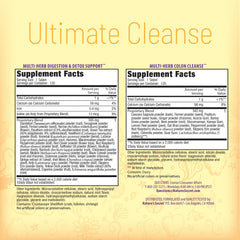 Nature's Secret Ultimate Cleanse detox support bottle label highlights herbal blend for wellness