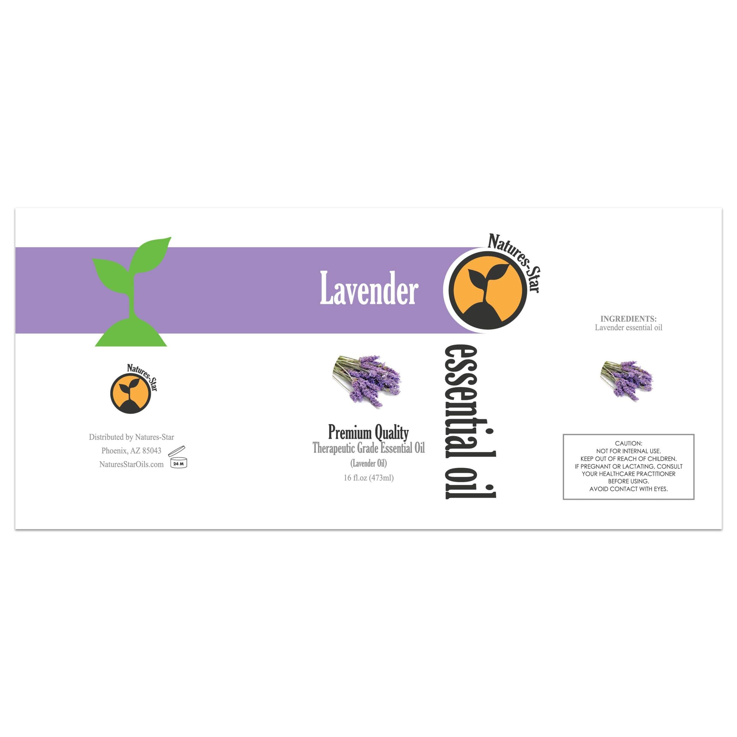 Natures-Star Lavender oil shown in diffuser setup for calming ambiance.