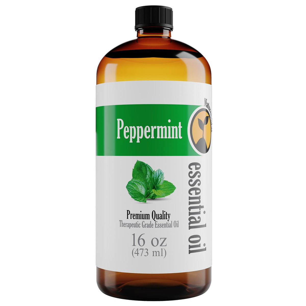 Natures-Star peppermint oil 16oz bottle for refreshing DIY sprays and blends