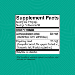 Nature's Sunshine Ashwagandha capsules close-up emphasizes natural ingredients for wellness.