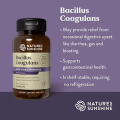Nature's Sunshine NutriBiome label highlights probiotic blend for occasional discomfort relief