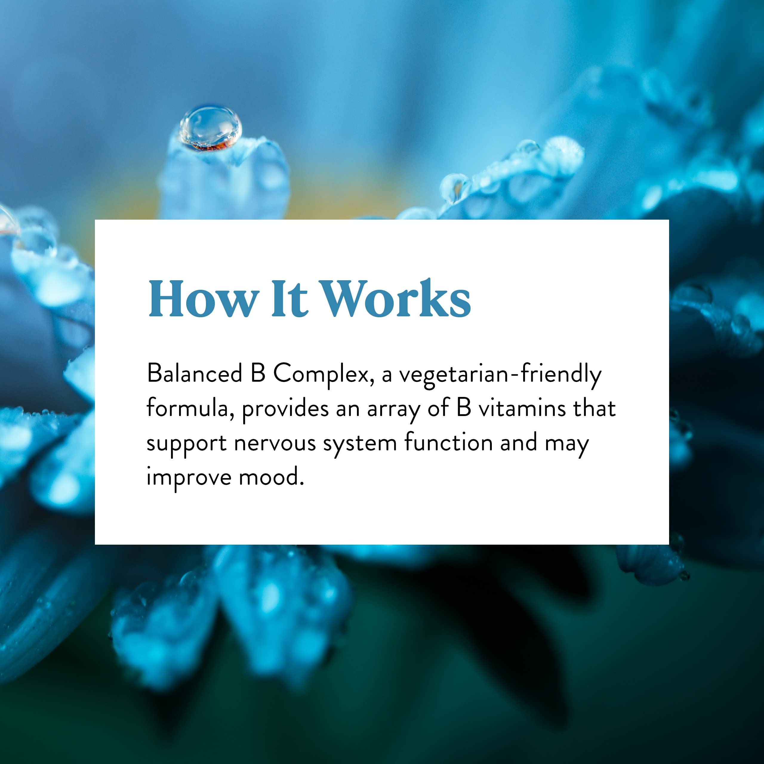 Nature's Sunshine Balanced B Complex bottle on store shelf – easy purchase.