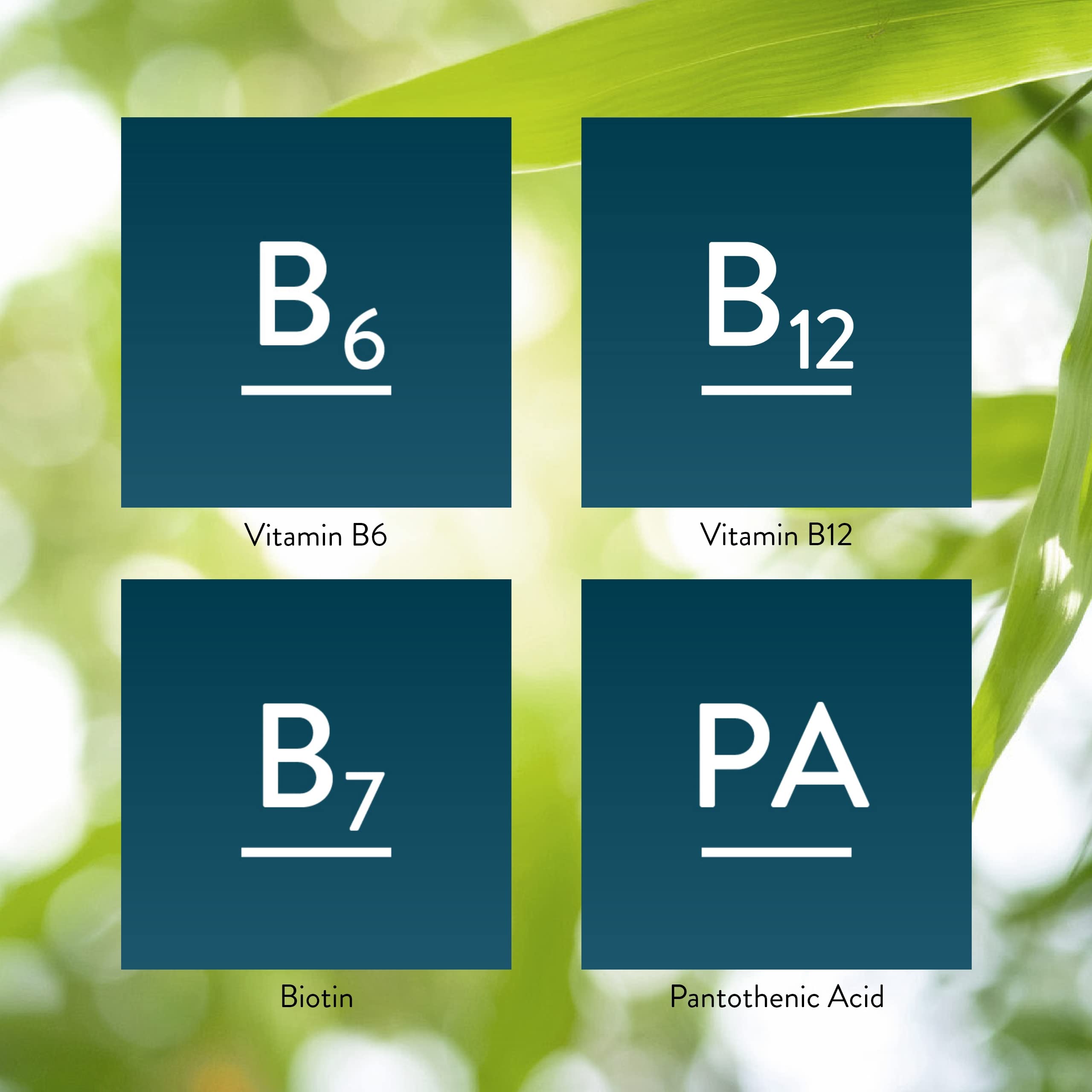 Label detail of Nature's Sunshine Balanced B Complex – visible values.