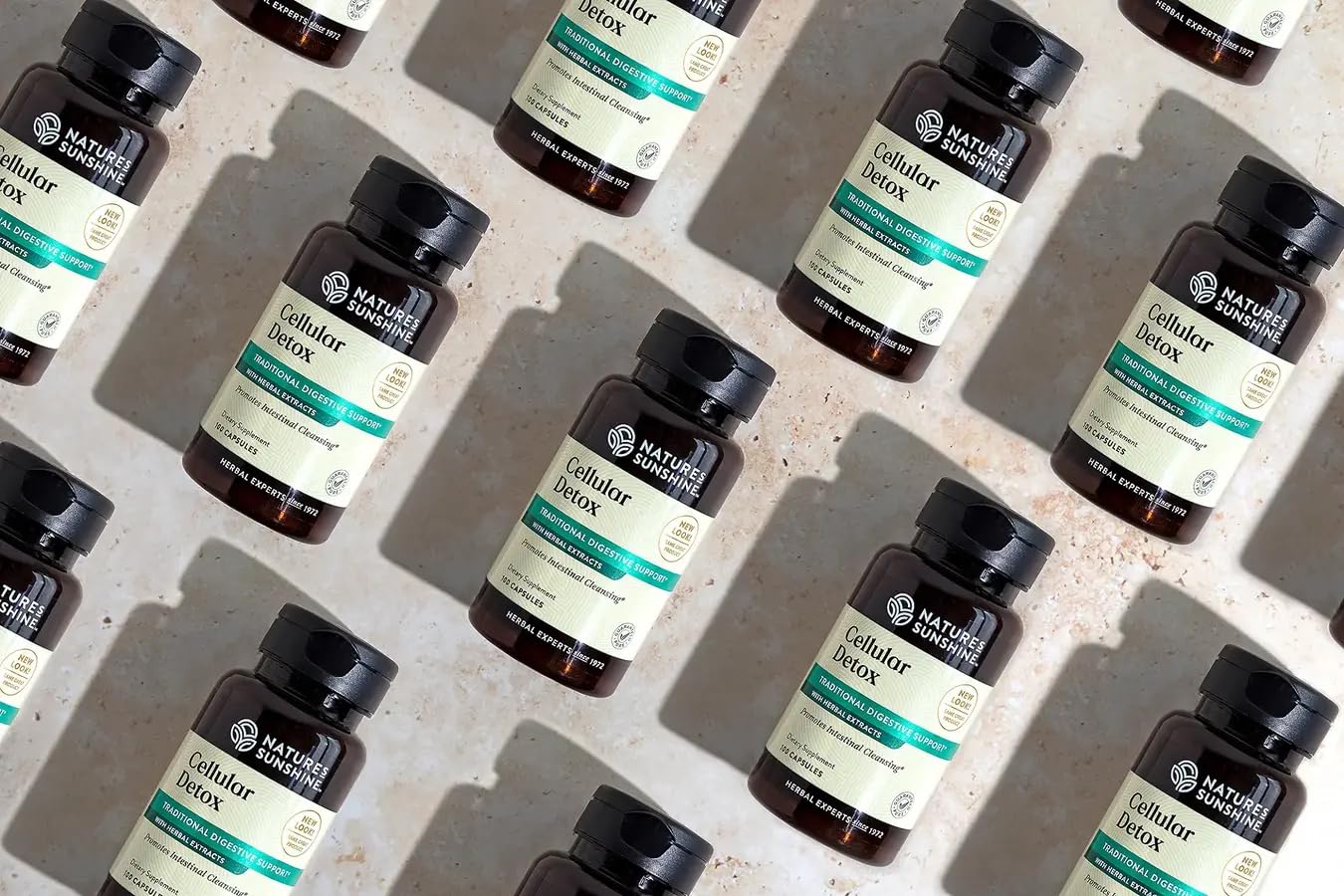 Nature's Sunshine Cellular Detox label displays key ingredients for informed use