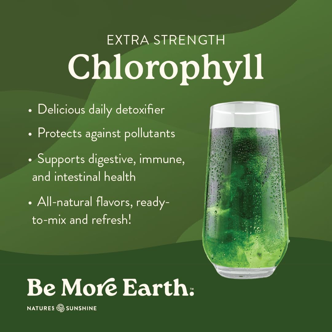 Chlorophyll Stick Packs with spearmint flavor for convenient hydration