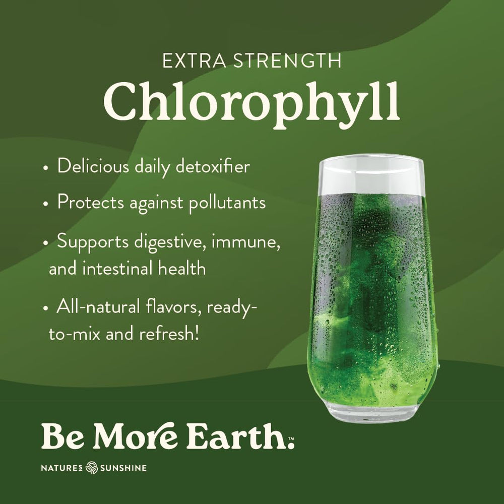 Chlorophyll Stick Packs with spearmint flavor for convenient hydration